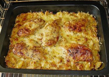 Bratkartoffelauflauf mit Schnitzel