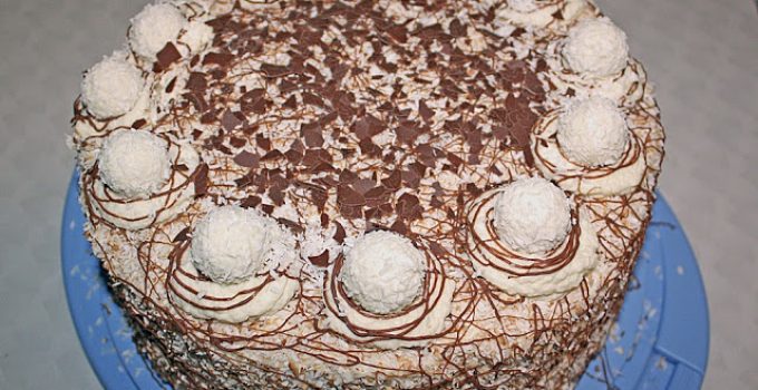 Kokos – Raffaello – Torte mit Nougat und Marzipan - Welt Rezept