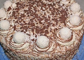 Kokos – Raffaello – Torte mit Nougat und Marzipan