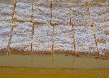 Zitronen Mascarpone-Schnitten