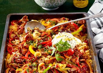 Ofenreisfleisch Rezept ”Ein Blech für alle“