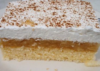 Apfelpudding Schnitten