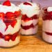 Ein geiles Dessert, das alle lieben- Quarkcreme mit Erdbeeren im Glas