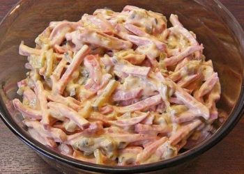 Fleischsalat mit 3 Zutaten, schmeckt wie vom Metzger !