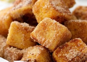 French Toast Würfel mit Zimt und Zucker