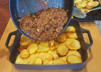 Kartoffel Hack Auflauf, köstliches Abendessen für die ganze Familie