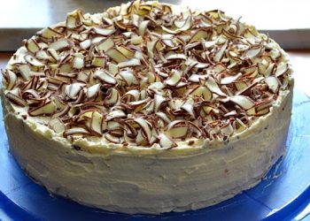 Kinderriegeltorte mit Himbeeren