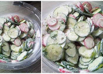 Lecker Radieschen-Gurkensalat mit schneller Zubereitung