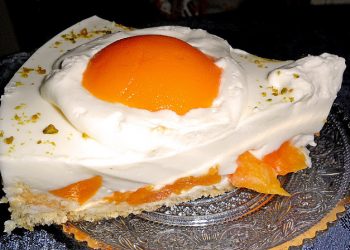 Pfirsich Spiegelei Torte
