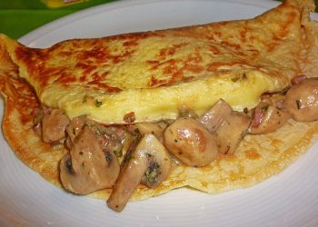 Pilz Pfannkuchen
