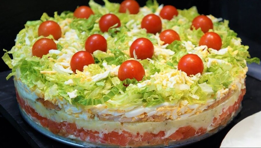 Salattorte fürs Grillen “Ein Stück Salat, bitte!” - Welt Rezept