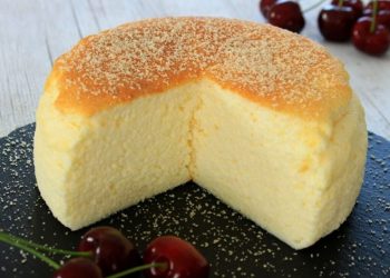 “Zuckerwatte” Käsekuchen mit nur 3 Zutaten