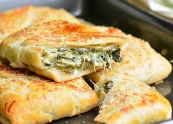 Blätterteig Spinat-Feta Snack