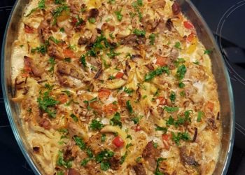 Gyros-Spätzle Auflauf