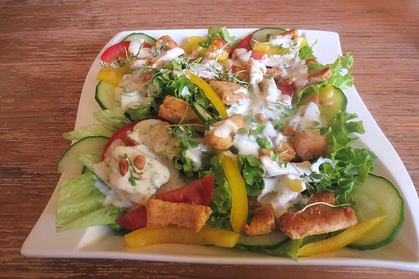 Fitness-Salat mit Hähnchen (kalorienarm und eiweißreich) - Welt Rezept