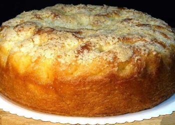 Apfel Schmandkuchen in 10 Minuten bereit für den ofen!