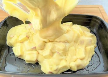 Apfel Schmandkuchen in 5 Minuten Zubereitet!