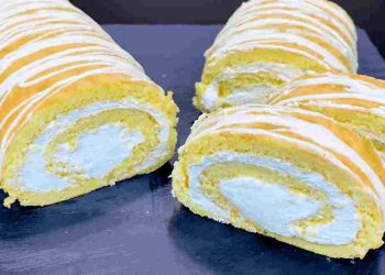 Biskuit Sahnerolle, viel besser als die vom bäcker!