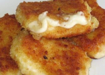 Gebratener Schafskäse mit Spinat