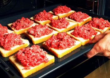 Hackfleisch Toasts