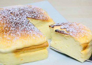 Käsekuchen ohne Boden in 2 Minuten zubereitet!