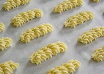 Marzipan Spritzgebäck, schön mürbe und sehr lecker!