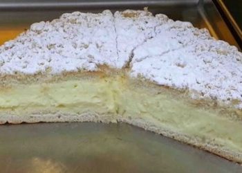Schlesischer Streuselkuchen mit Vanillepudding