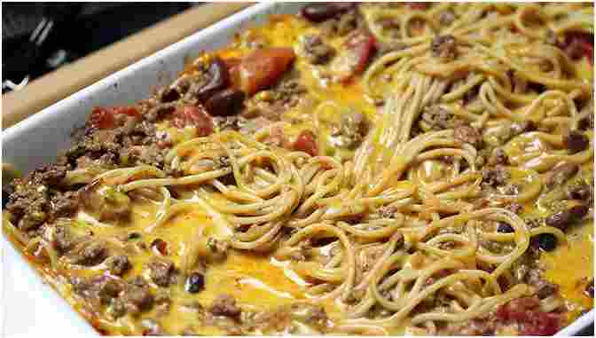Spaghetti Auflauf mit Hackfleisch - Welt Rezept
