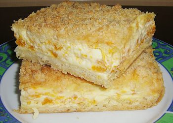 Streuselkuchen mit Mandarinen und Schmand