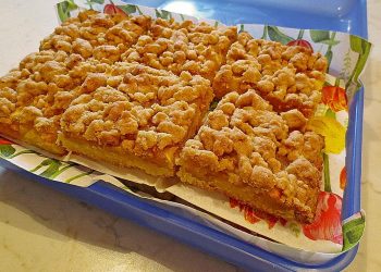 Apfelkuchen mit Streuseln vom Blech