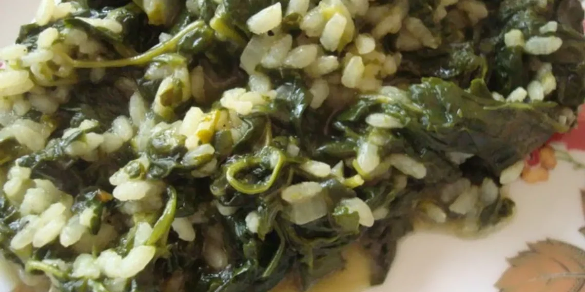 Geschmortes Gemüse (Spinat)