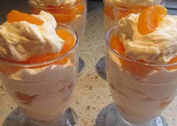 Mandarinen Dessert mit 3 Zutaten!