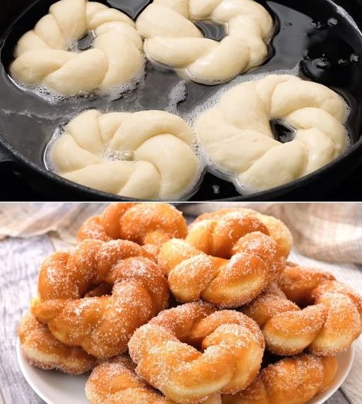 Beste selbstgemache frittierte Donuts: der einfache und köstliche selbstgemachte Donut