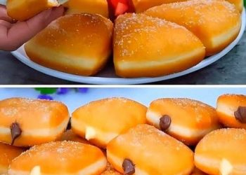 Extrem einfach und ist mega lecker, Fantastische Schokolade gefüllte Donuts