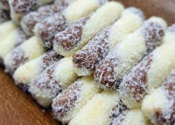 Kokos Stangerl, die auf der Zunge zergehen