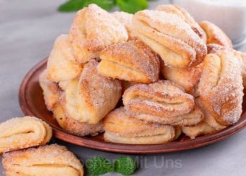 Quarkfächer mit Zimtzucker in 10 Minuten zubereitet