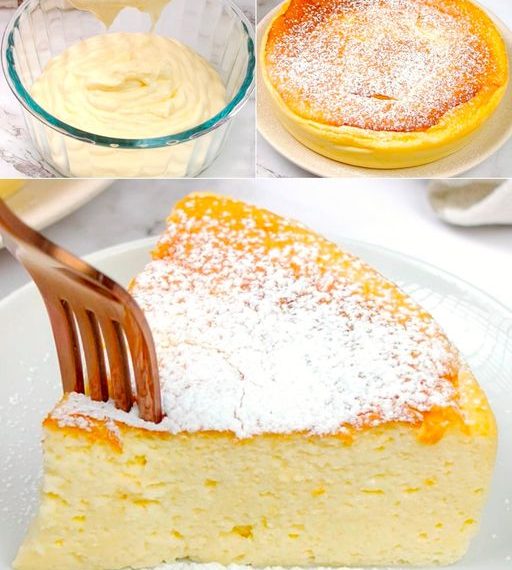 Zauberkuchen mit Sahne