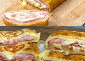 Blätterteigstrudel mit Schinken und Käse sowas von lecker