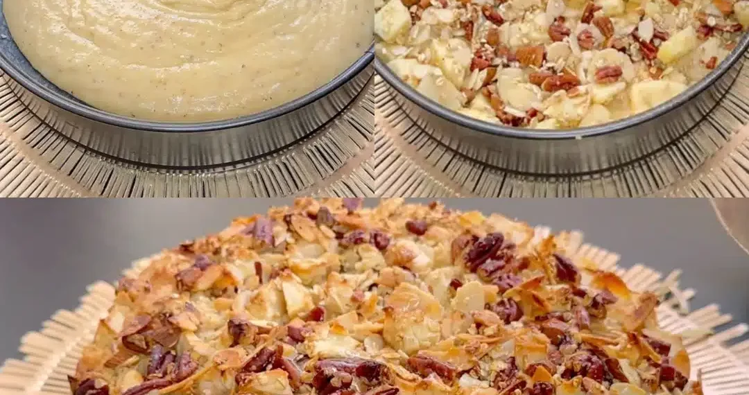 Flauschiger Apfelkuchen mit Nüssen: das Rezept für ein einfaches und duftendes Dessert