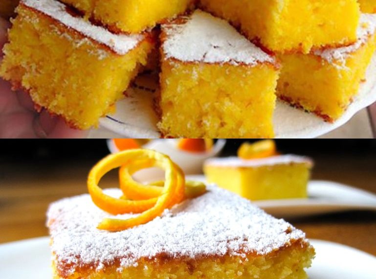 Köstlicher und saftiger Orangenkuchen, einer der beliebtesten Kuchen!