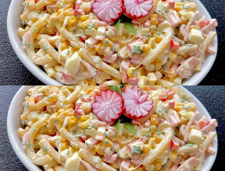Leckerster Nudelsalat aller zeiten, meine Familie ist total verrückt ...