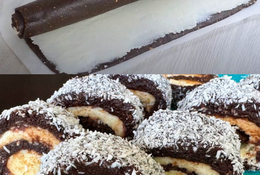Schoko-Kokos-Rolle ohne Backen, der beste im ganzen Universum!