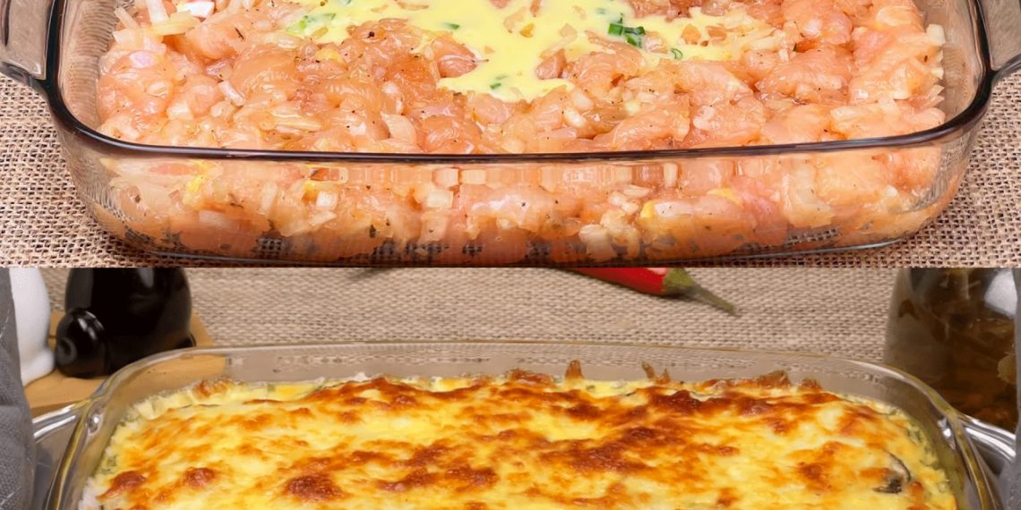 Zwiebel Sahne Hähnchen aus dem Ofen ohne Fix-Tüte