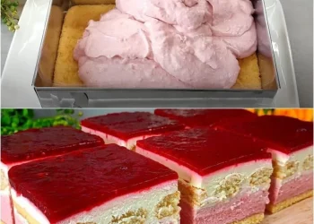 Das beliebteste Dessert dieses Frühlings. Himbeer-Tiramisu Kuchen, der auf der Zunge zergeht