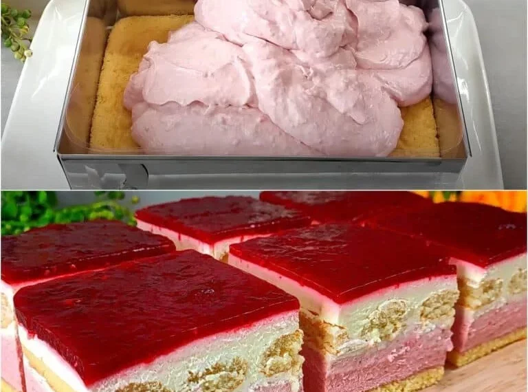 Das beliebteste Dessert dieses Frühlings. Himbeer-Tiramisu Kuchen, der auf der Zunge zergeht