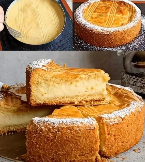 Dieser Kuchen ist so einfach, mit knusprigem Mürbeteig und garniert mit einer unwiderstehlichen Vanillecreme