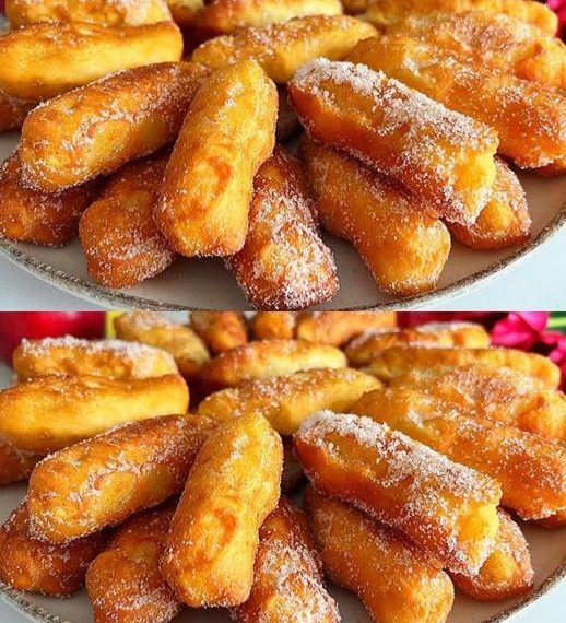 Gebackene Apfelstreifen