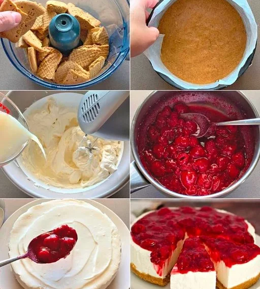 Himbeer Kasekuchen