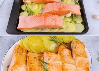 Lachs und Ofenkartoffeln: schnell und einfach