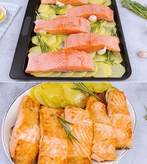 Lachs und Ofenkartoffeln: schnell und einfach - Welt Rezept